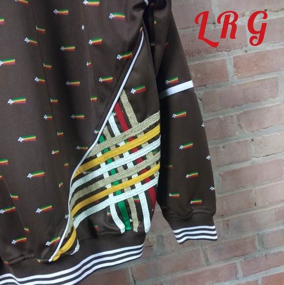 LRGMen's RARE🔥Rasta Track Jacket